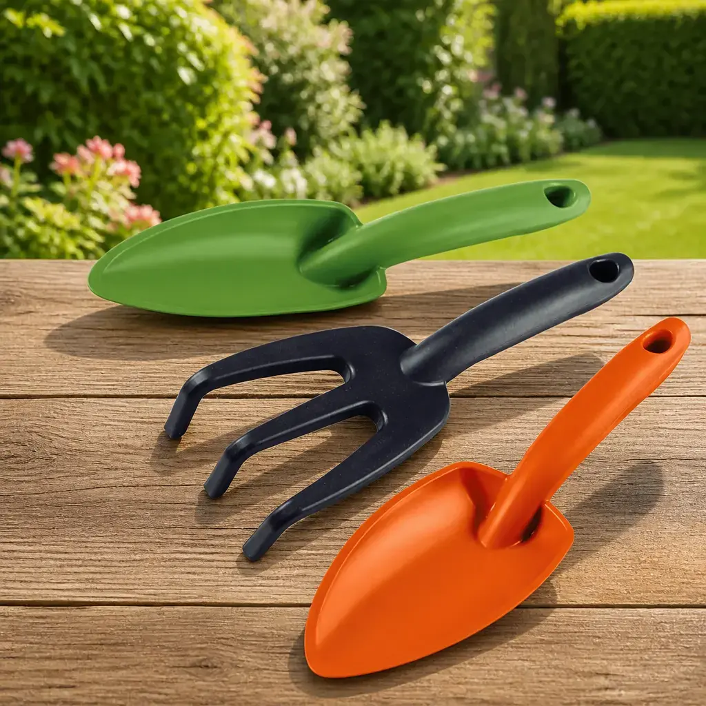 Juego jardineria plastico multicolor  3 pzas. Blister