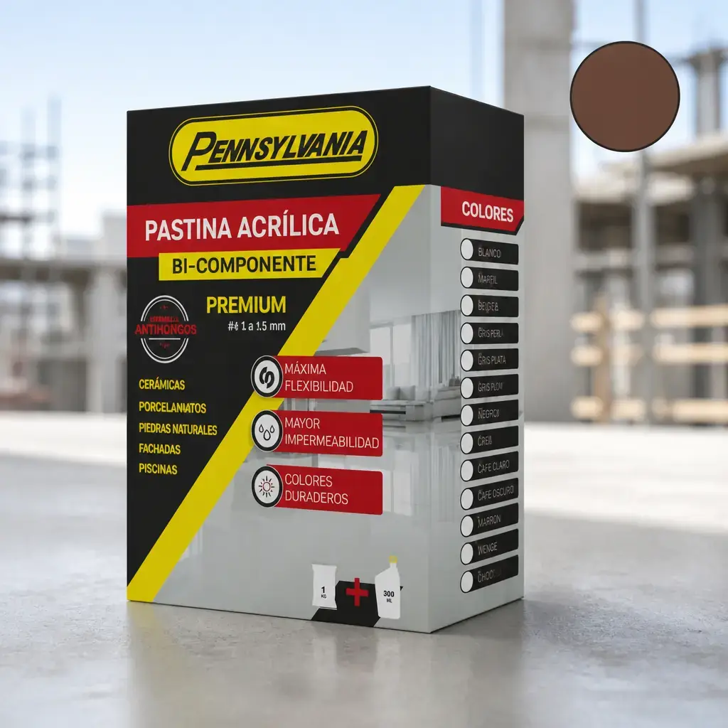 Pastina Acrilica Bi-Componente Marron Caja x 1.3 Kg