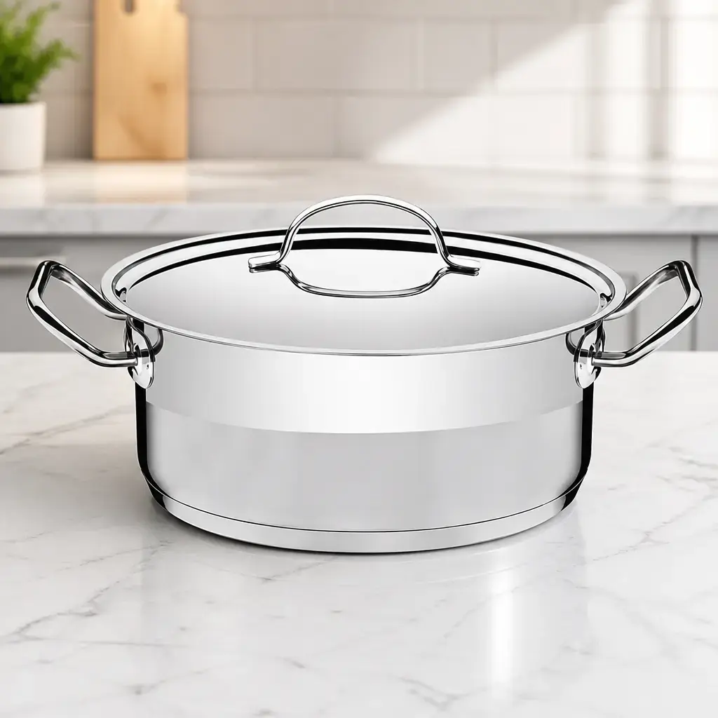 Olla Industrial con tapa 8.9lt Ø30cm - INOX