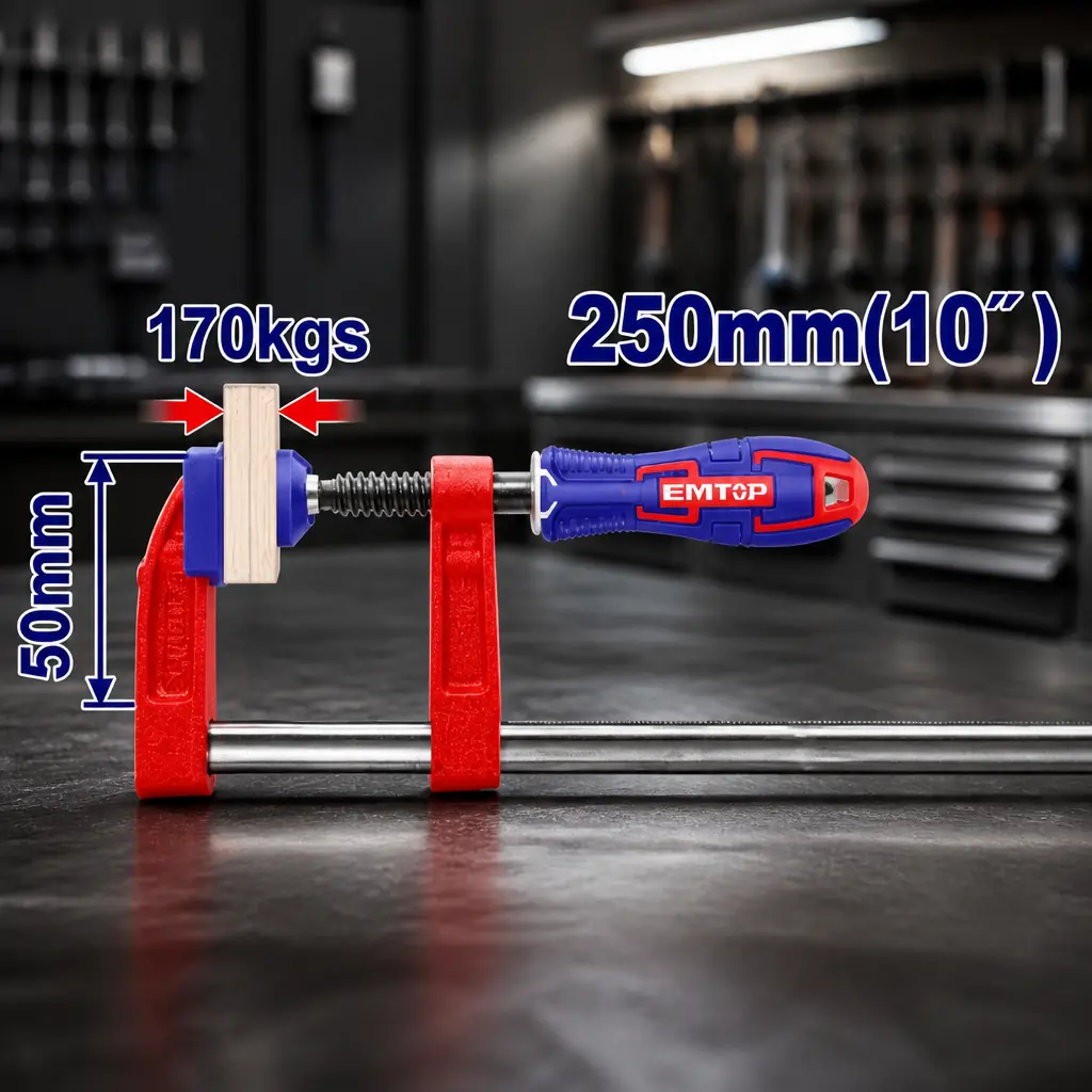 Prensa sargento tipo F 10". Emtop