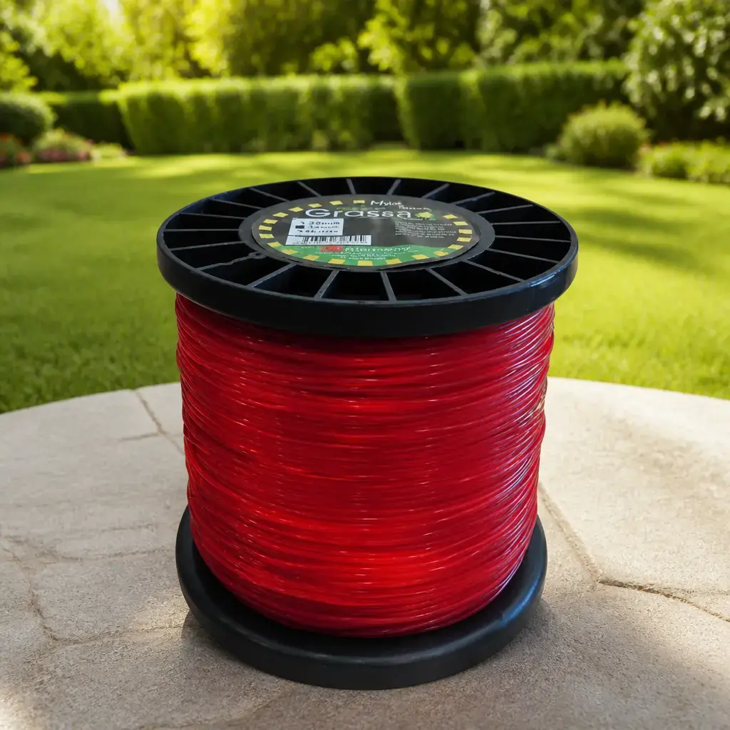 Hilo bordeador Rojo Grassfio cuadrado (3.30mm x 164m) Carrete x 2kg