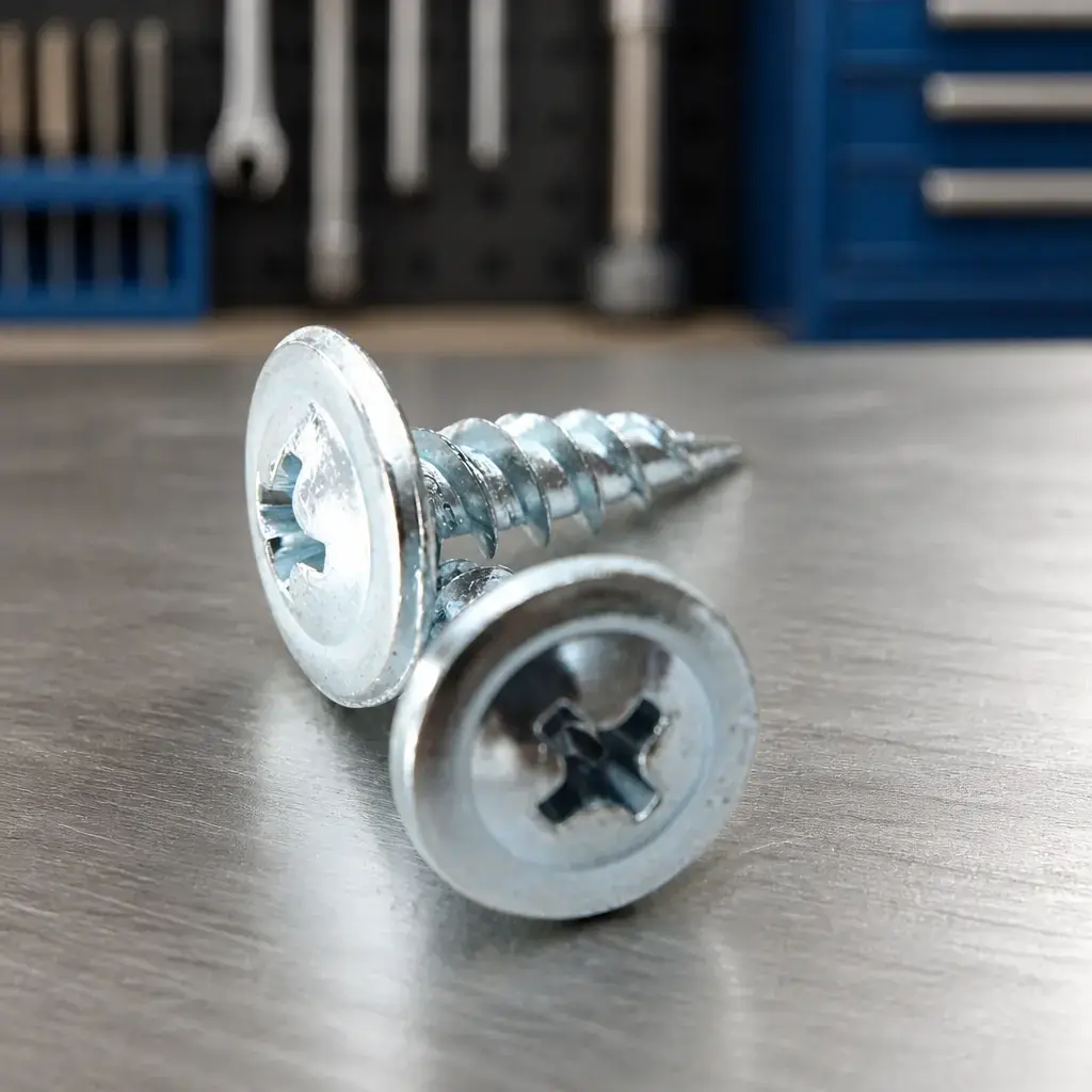 Tornillo Autoperf. cabeza arandela Pta. fina (T1) #8x3/4 x200un.