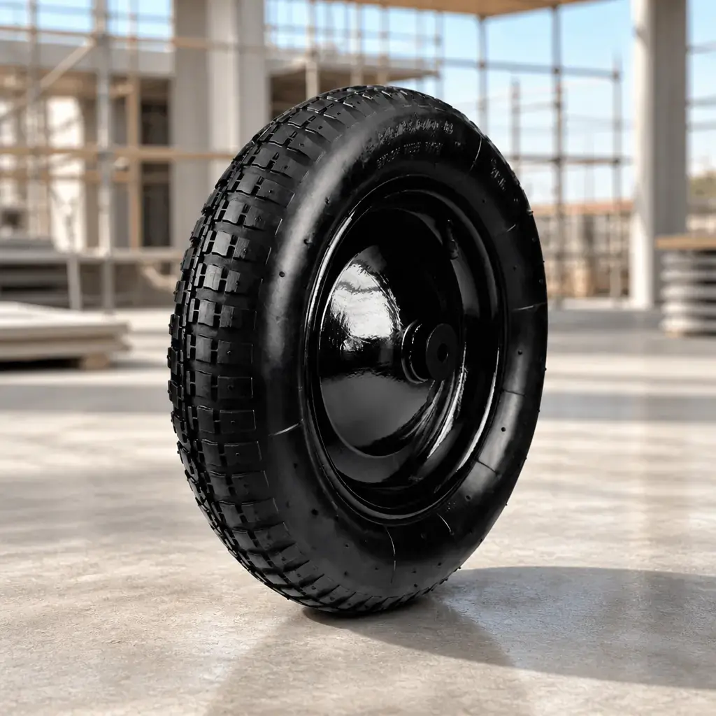 Rueda inflable Ll. Met. 3.25/8" Buje plastico p/ Carretilla Tramontina