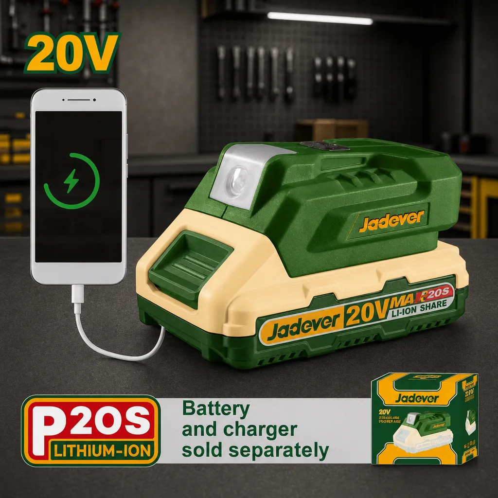 Accesorio - Adaptador 20V a USB. Sin Bat. Jadever Caja