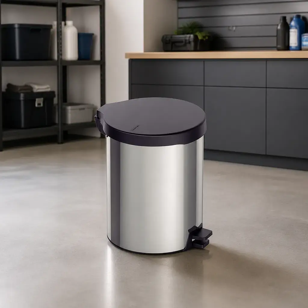 Basurero inox. con pedal 12Lt. New Tramontina