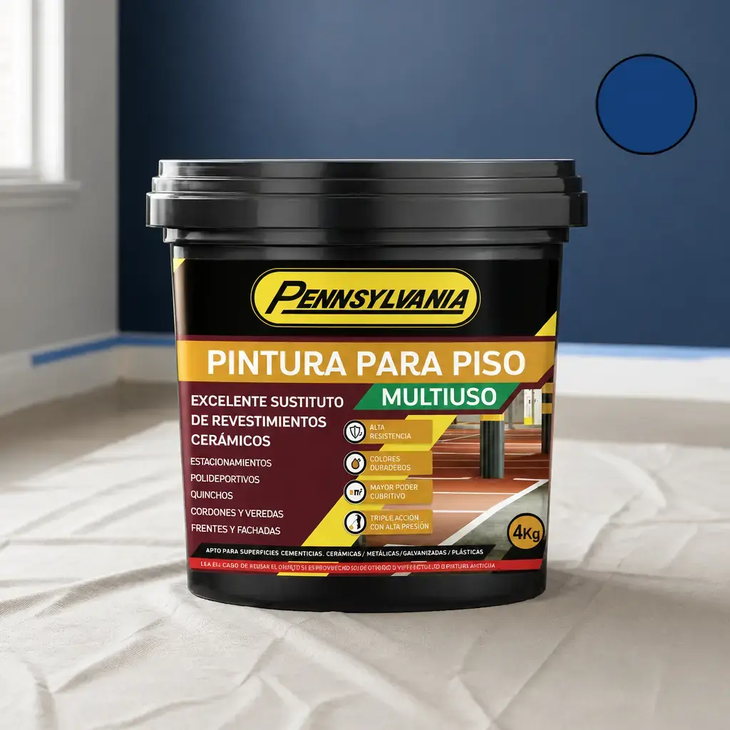 Pintura Multiuso y para piso azul 20kg x Un.
