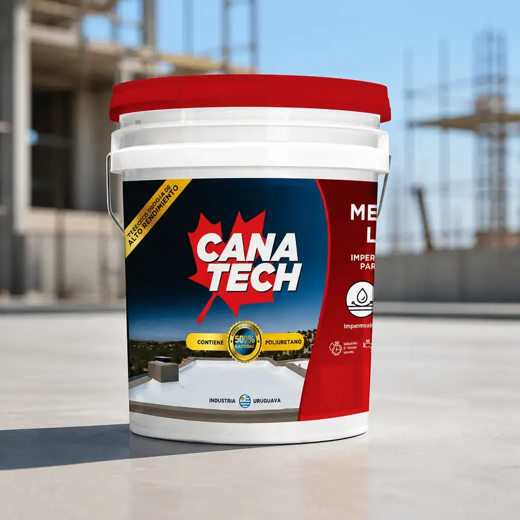 Membrana Liquida Canatech Rojo 4kg sin fibra x Un.