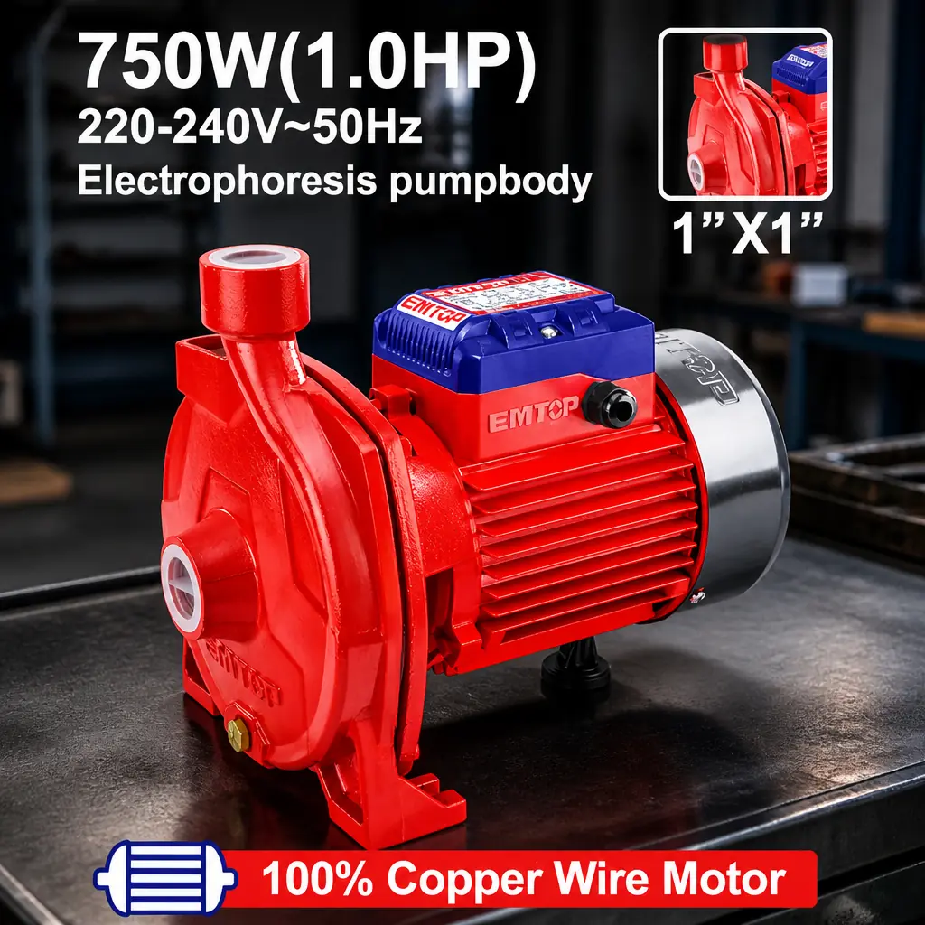 Bomba Centrifuga 1x1" 750W (C) 1HP 110l/m. Emtop