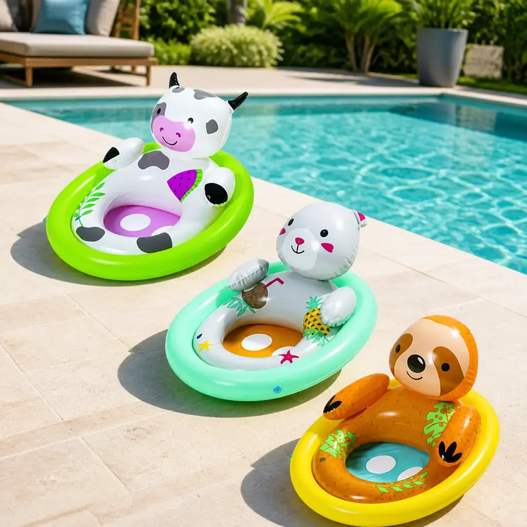 Flotador animales varios 81x56cm. Bestway