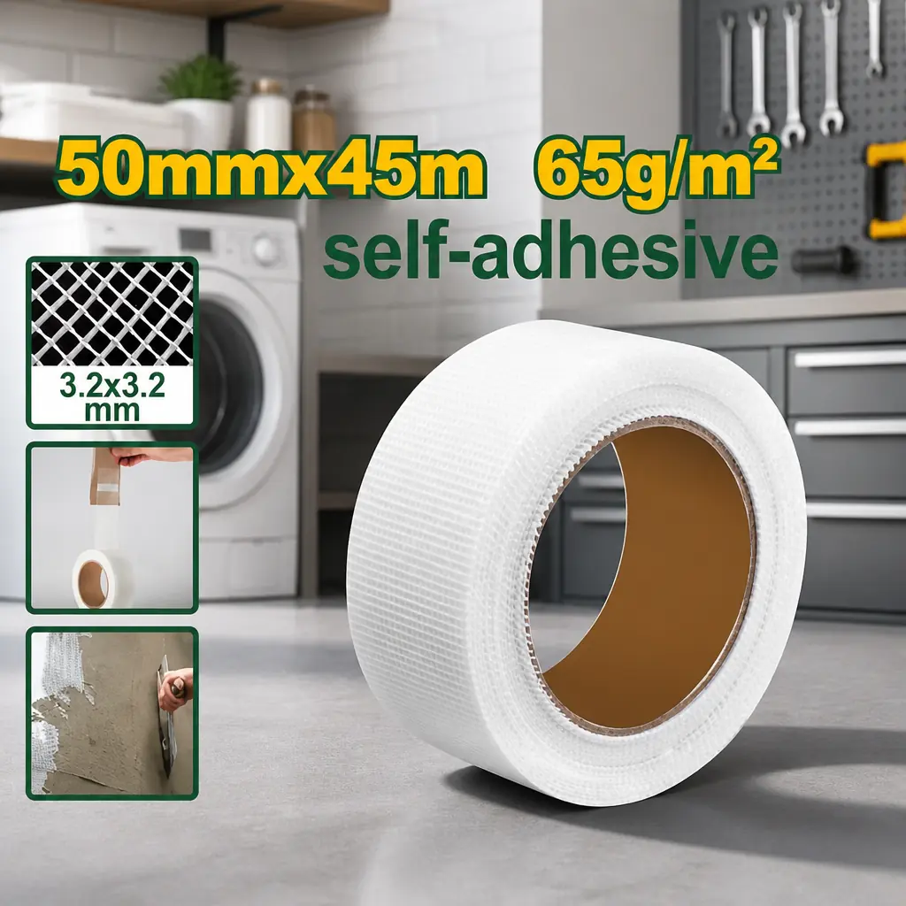 Malla autoadhesiva Fibra de Vidrio 45m - 50mmx65gr/m2 Jadever