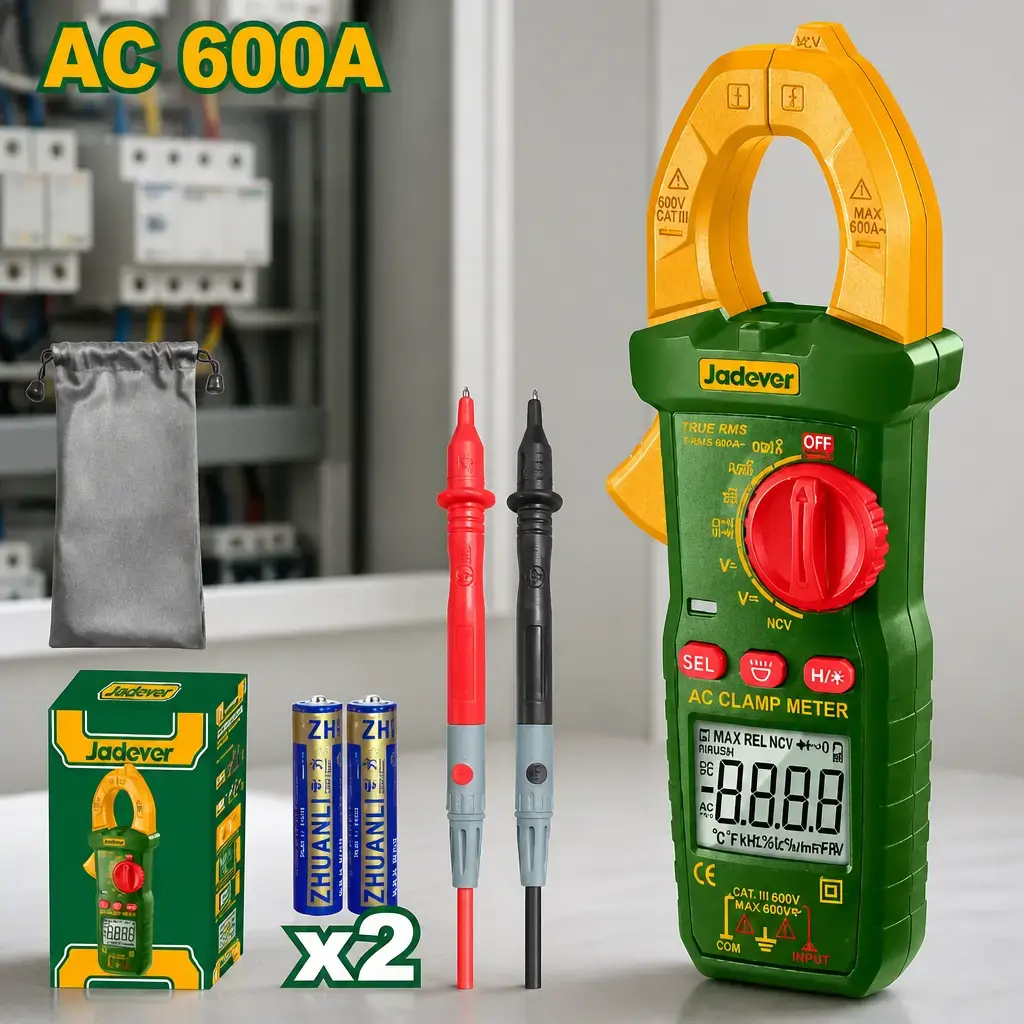 Pinza Amperimetrica (2-600A) Jadever Caja