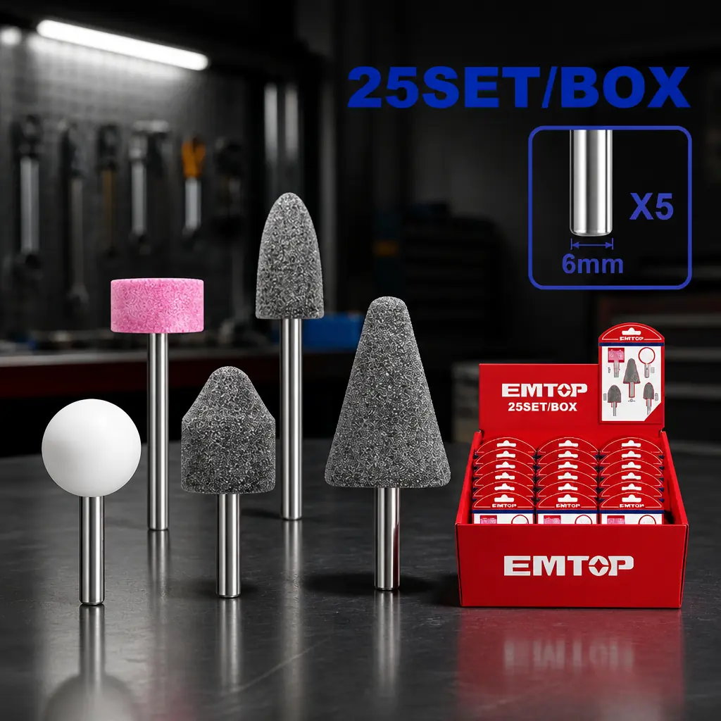 Juego de puntas para torno 6mm 5pzas. Emtop