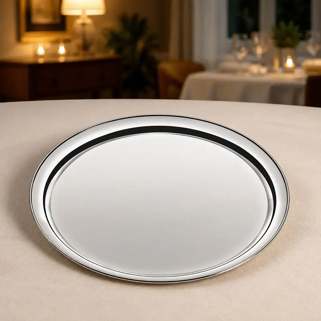 Bandeja de camarero 35.2cm Ac. inox. Ø x Un.
