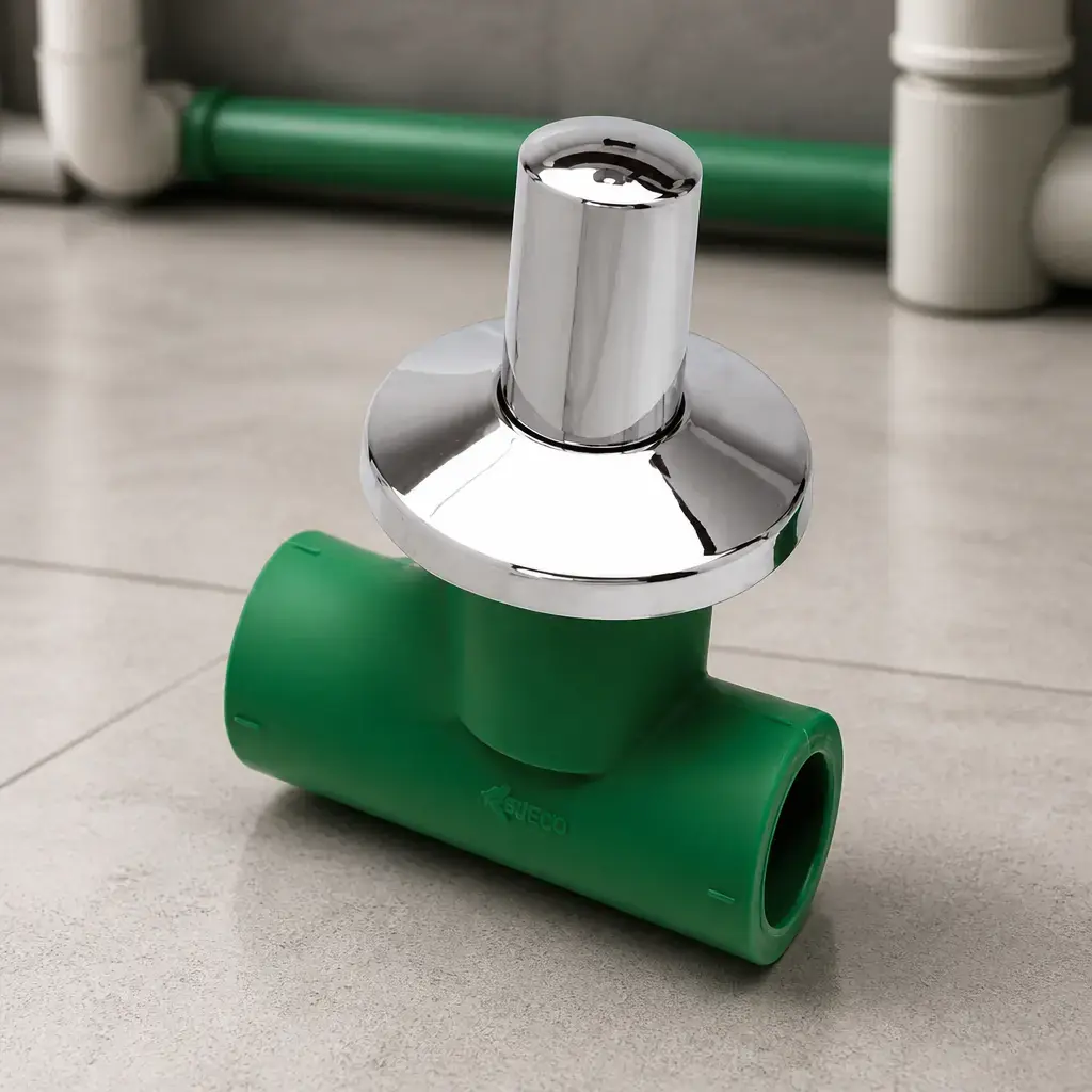 Desc - Llave de Paso con Campana Cromada x 32 mm RedEco x5