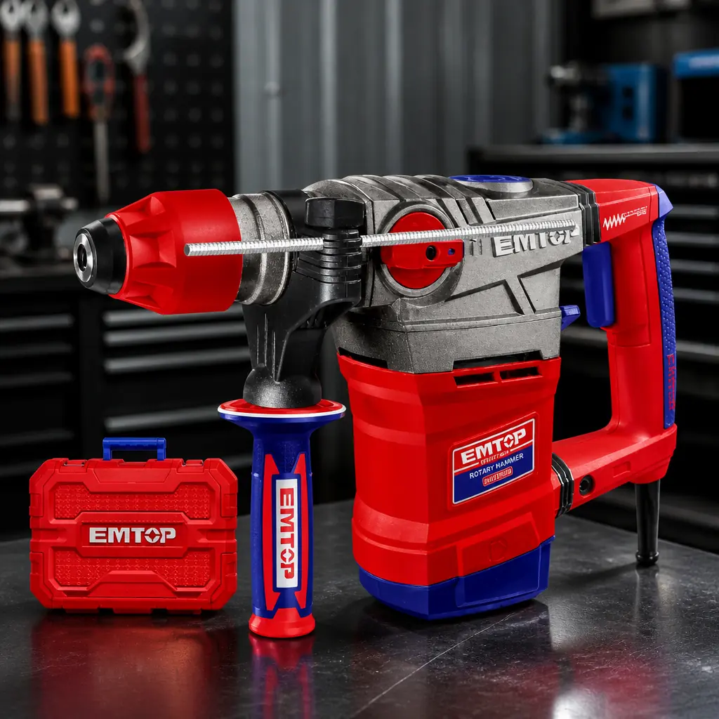 Rotomartillo 1800W. 5.5J. 36mm SDS Plus + Acc. (M). Emtop