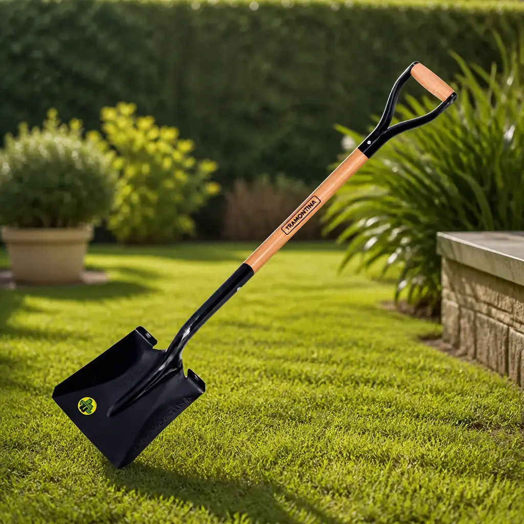 Pala ancha empuñadura metalica 74cm Tramontina x Un.