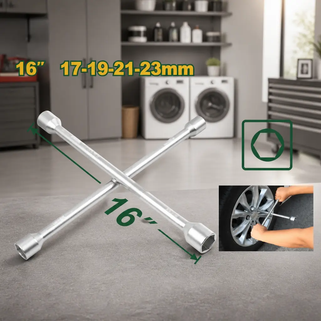 Llave de ruedas 16" (17x19x21x23) Jadever x Un.