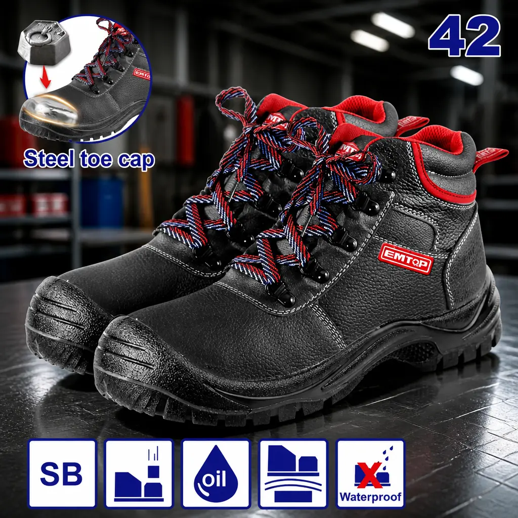 Zapaton Punta Acero Talle 42. Emtop x Par