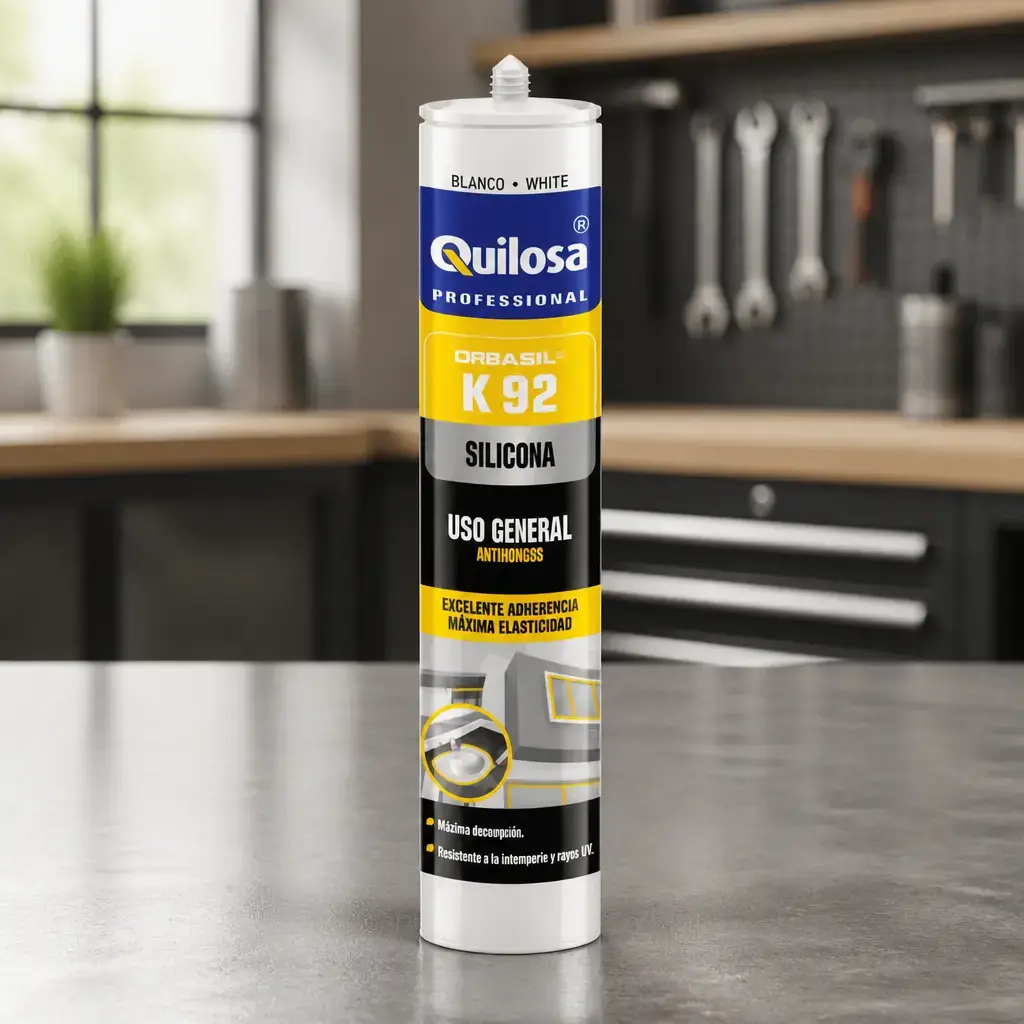 Silicona K-92 Fungicida Blanca 280ml Quilosa 10043145