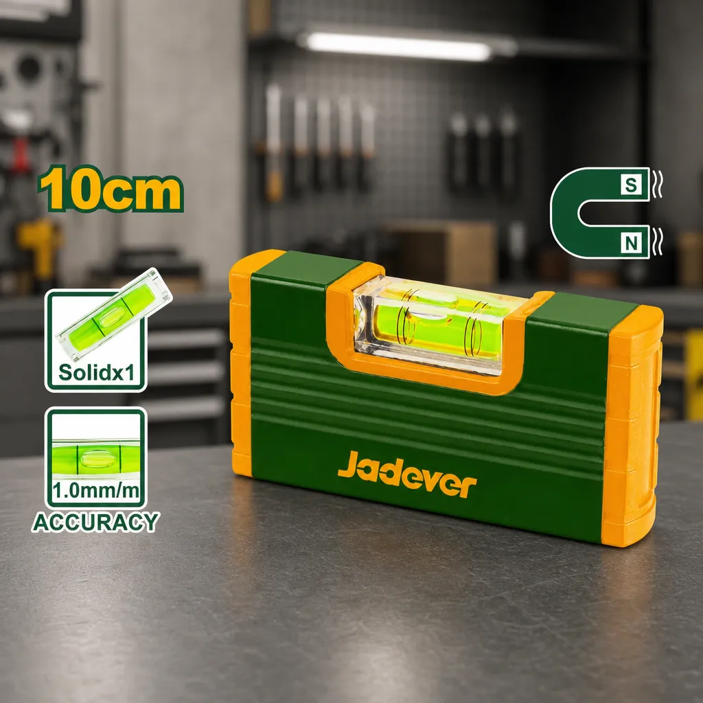 Nivel de Aluminio magnetico 10cm (1 vial) Jadever x Un