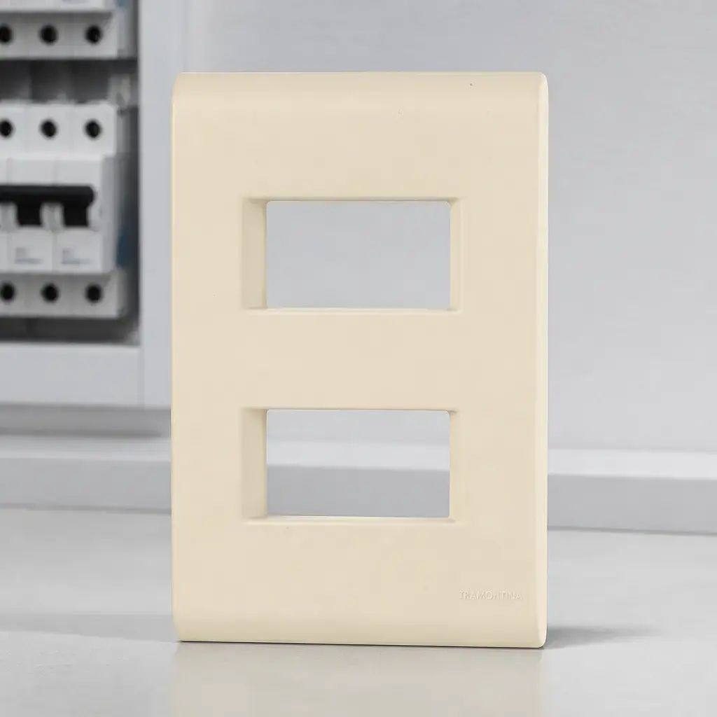 Placa 4x2 2 Modulos Separados Beige LIZ x un