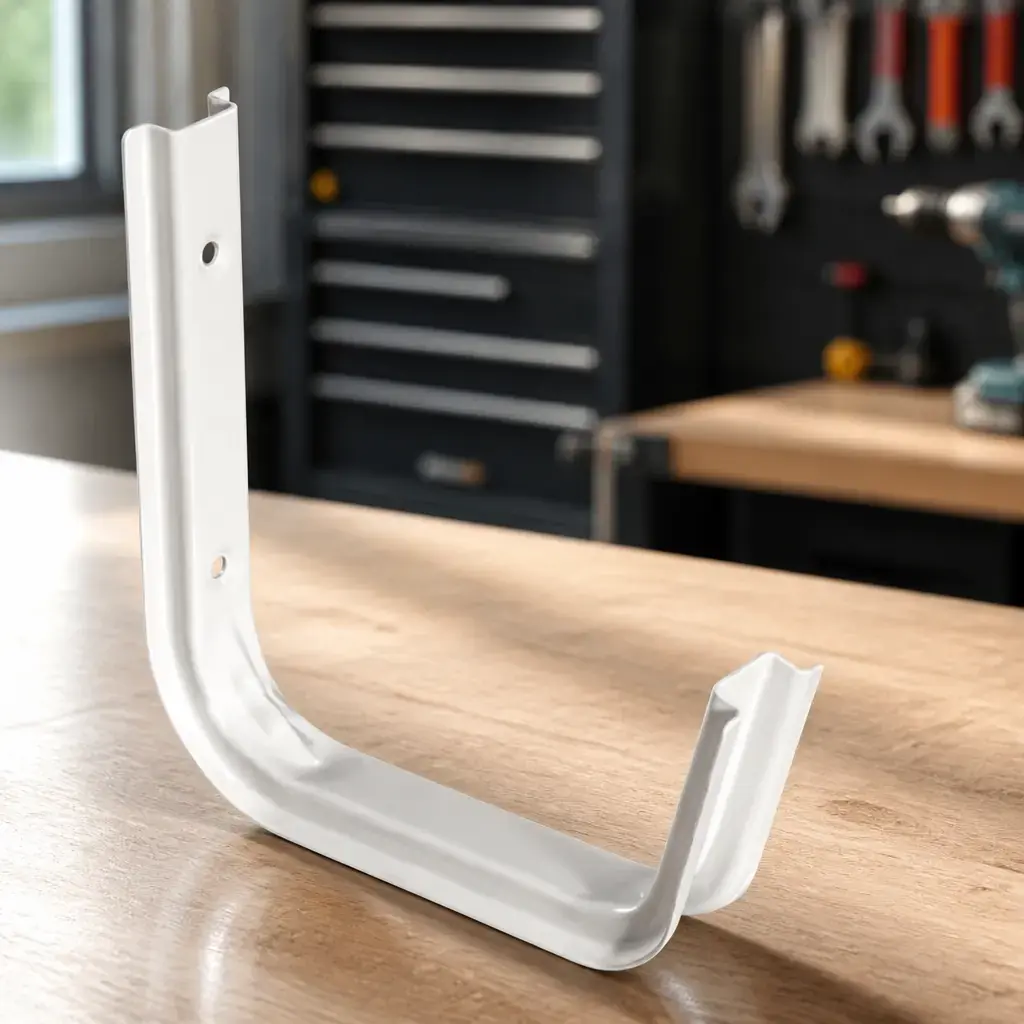 Soporte gancho blanco 15 cm x1par