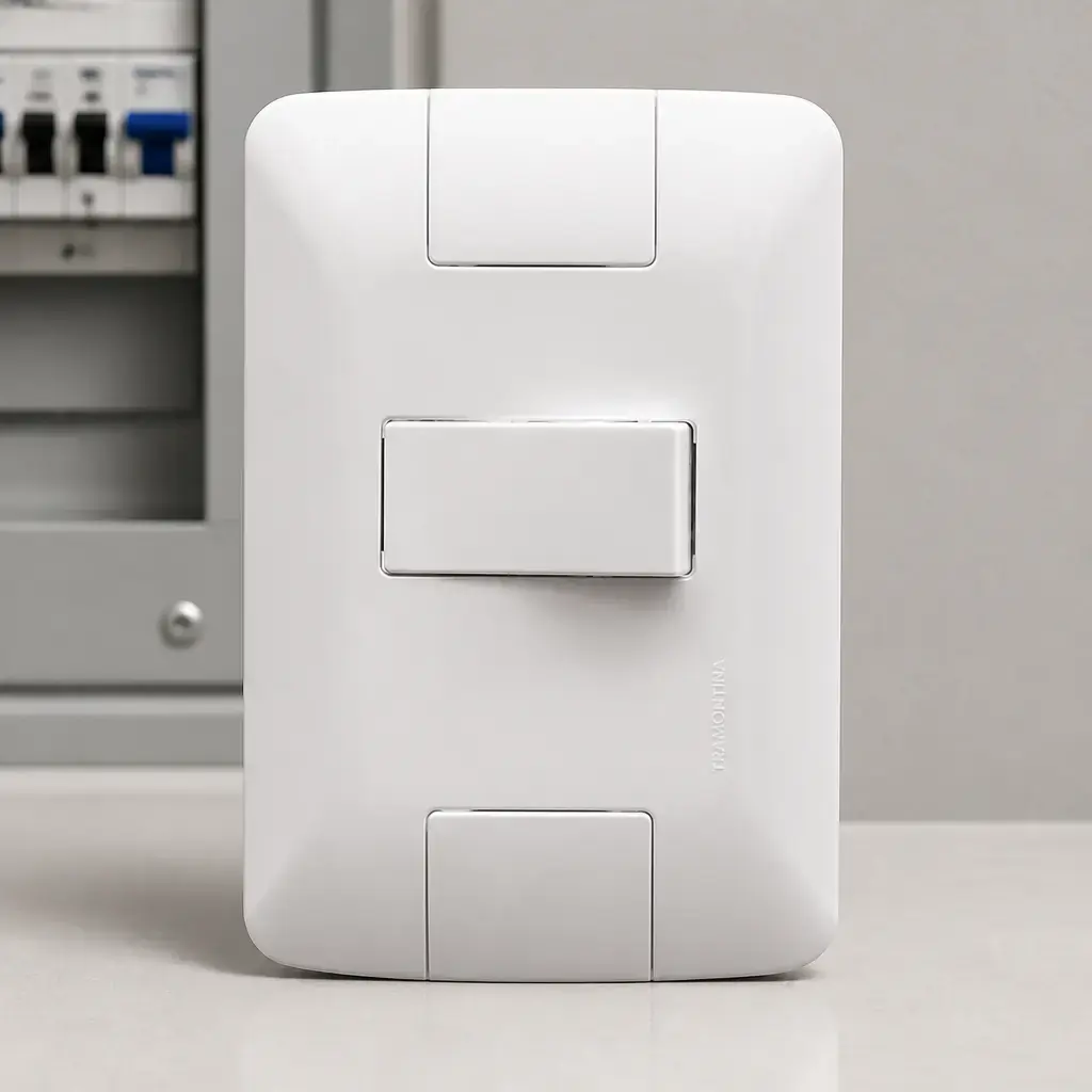 Placa + 1 Interrup. Simple 10A Blanco ARIA