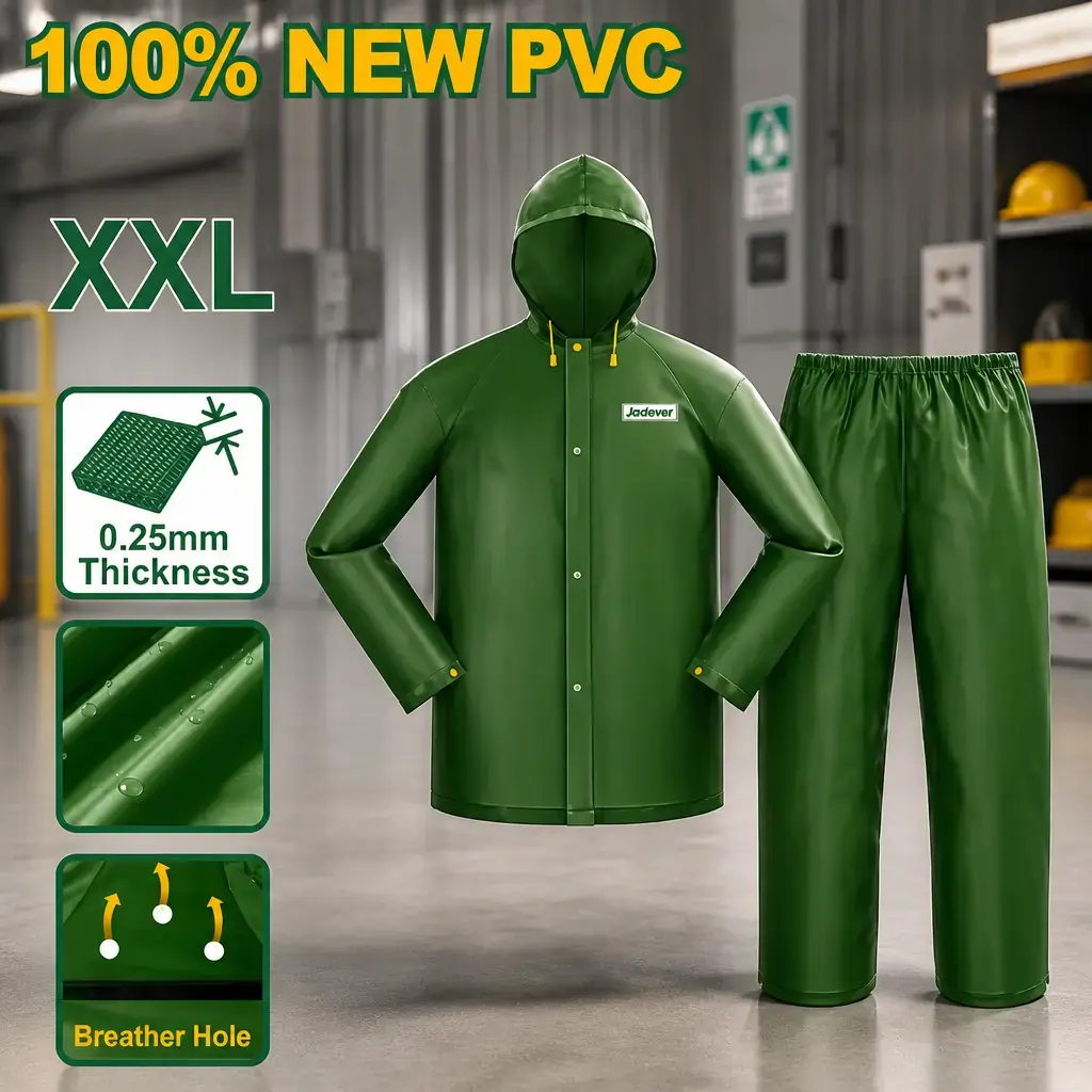 Piloto traje impermeable Verde (XXL) Jadever x Un