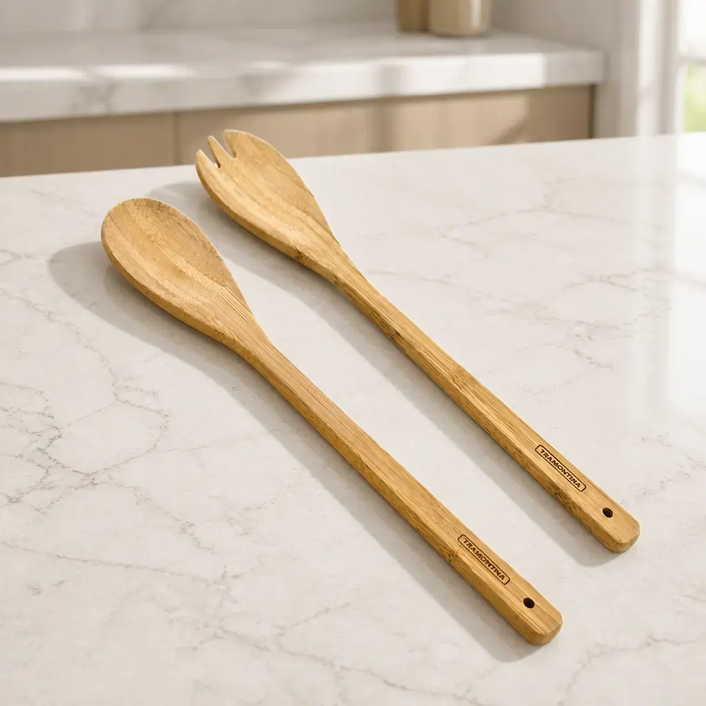 Juego p/ ensalada Bamboo 2 pzas Tramontina