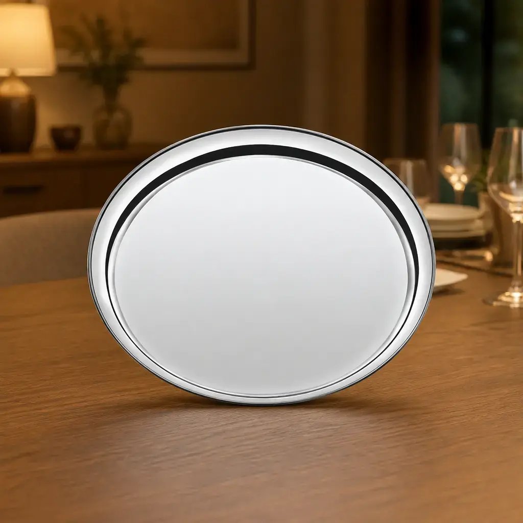 Bandeja de camarero 30.2cm Ac. inox. Ø x Un.