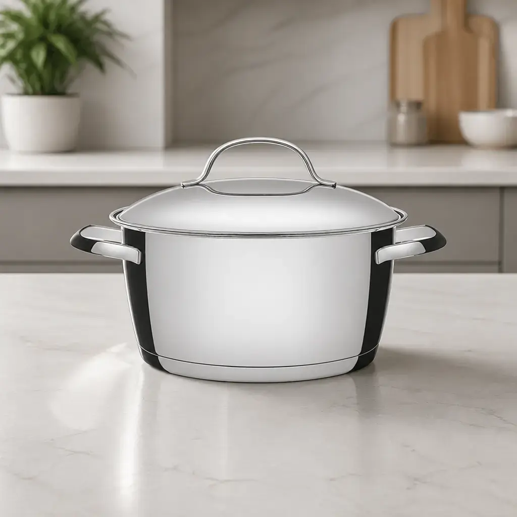 Cacerola honda Ac. Inox 24cm 5.7ltrs. Allegra Tramontina x Un.