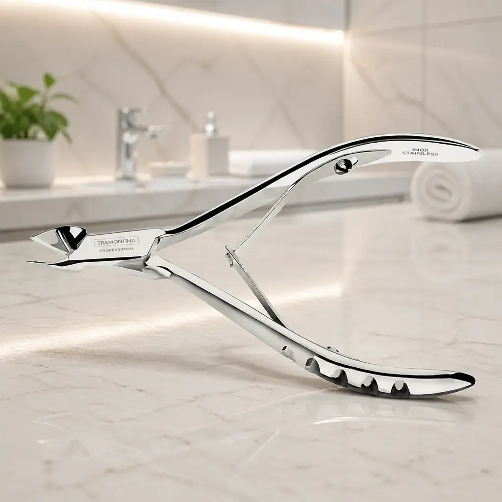 Alicate para cuticula acero inox. Blister x Un.