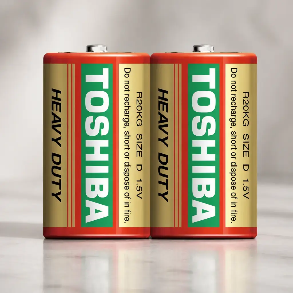 Pila Zinc Carb. D Toshiba Pack x2