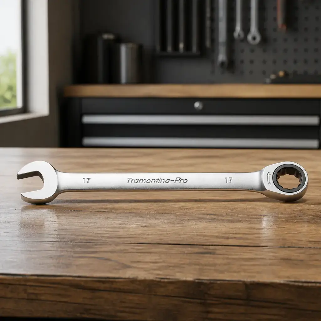 Llave combinada con crique 19mm. Pro x Un.