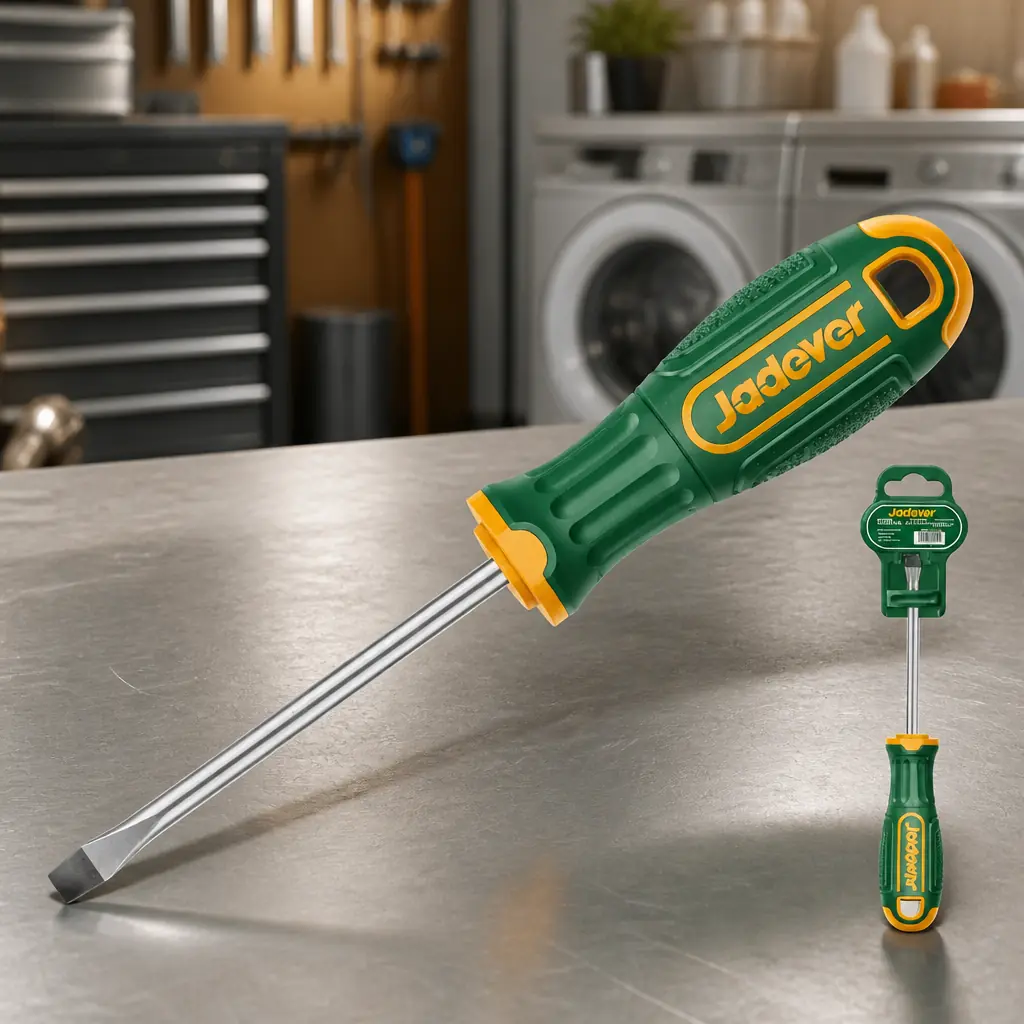 Destornillador Plano CrV 6x150mm (1/4x6") Jadever x Un.