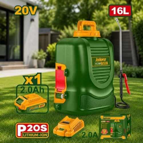 Pulverizador 16L 5Bar. 1x Bat. 20V 2Ah. Jadever