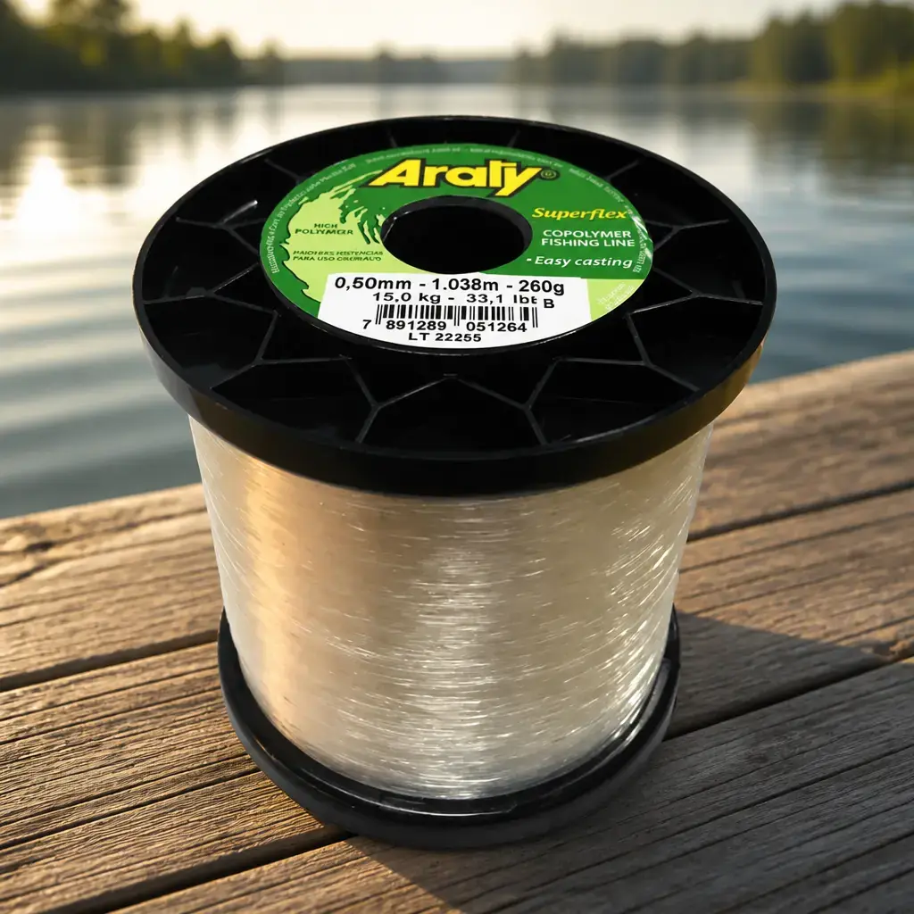 Hilo de pesca trasparente (0.30mm x 3100m) 250gr. x8u.