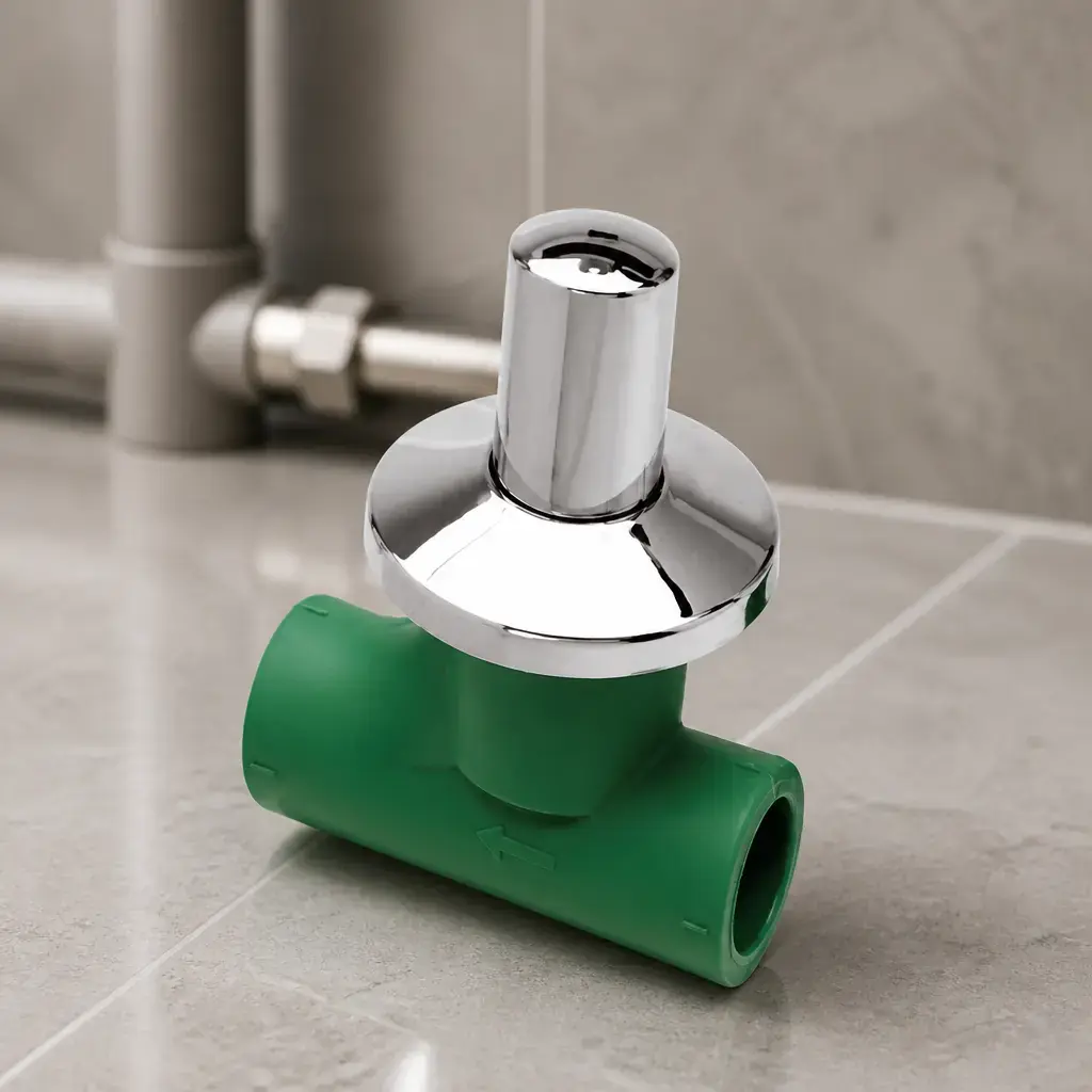 Desc - Llave de Paso con Campana Cromada x 20 mm RedEco x5