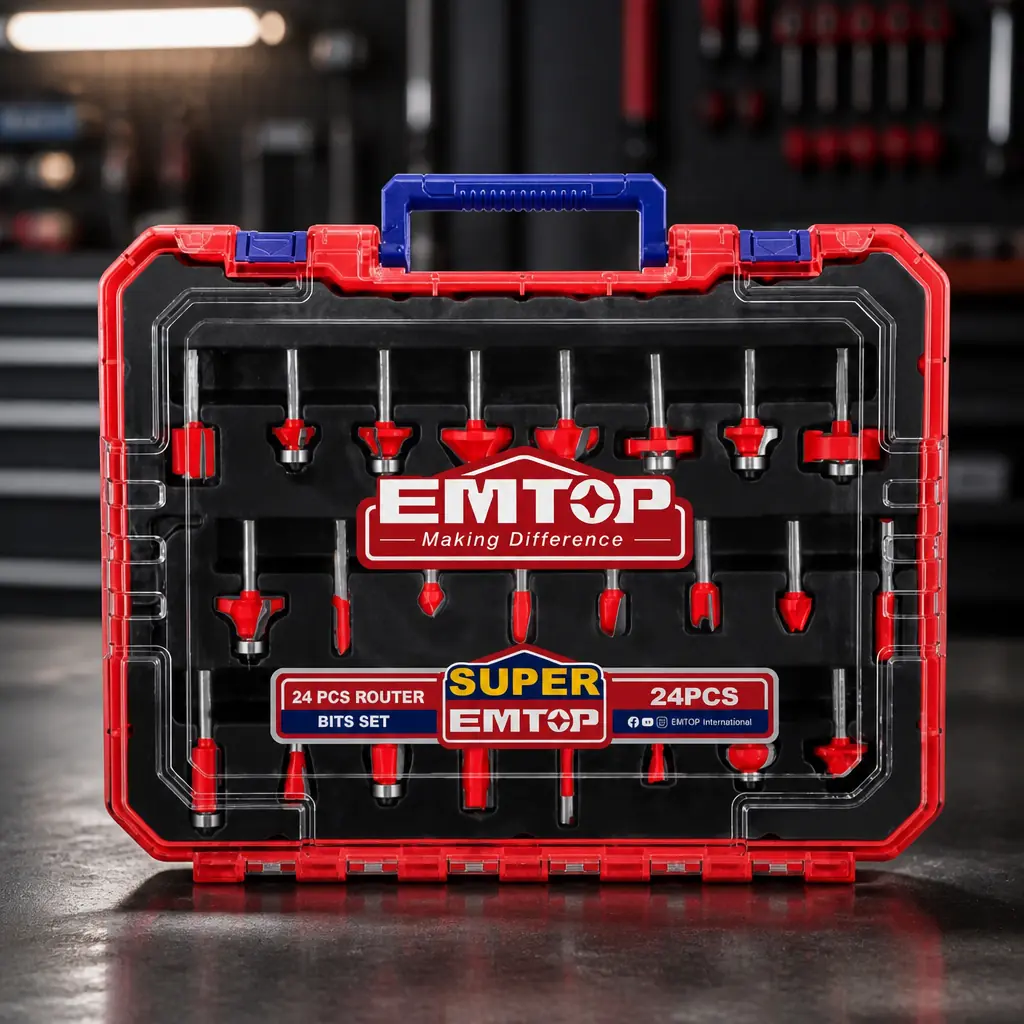Juego de 24 pzas 6mm para fresadora (M) Emtop