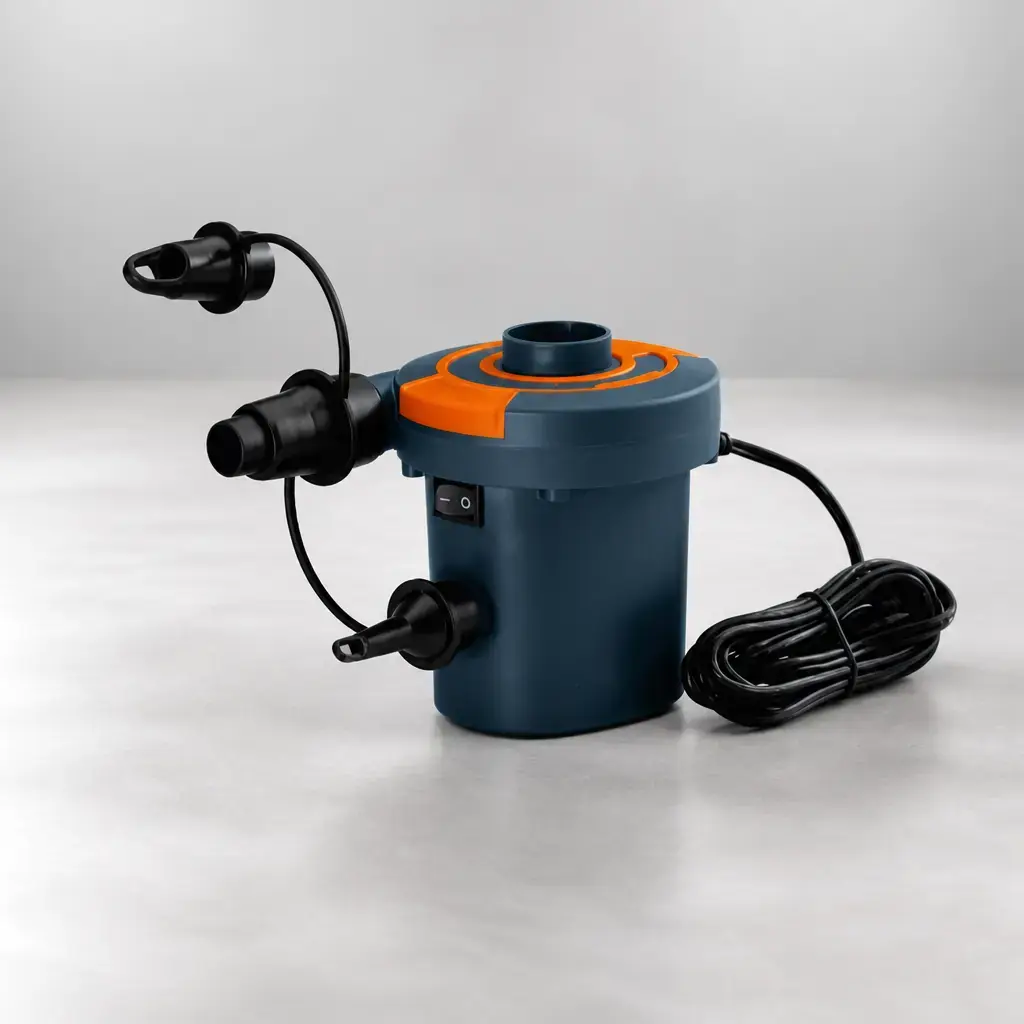 Inflador electrico 12v 8A con 3 boquillas 680Lt/min Bestway