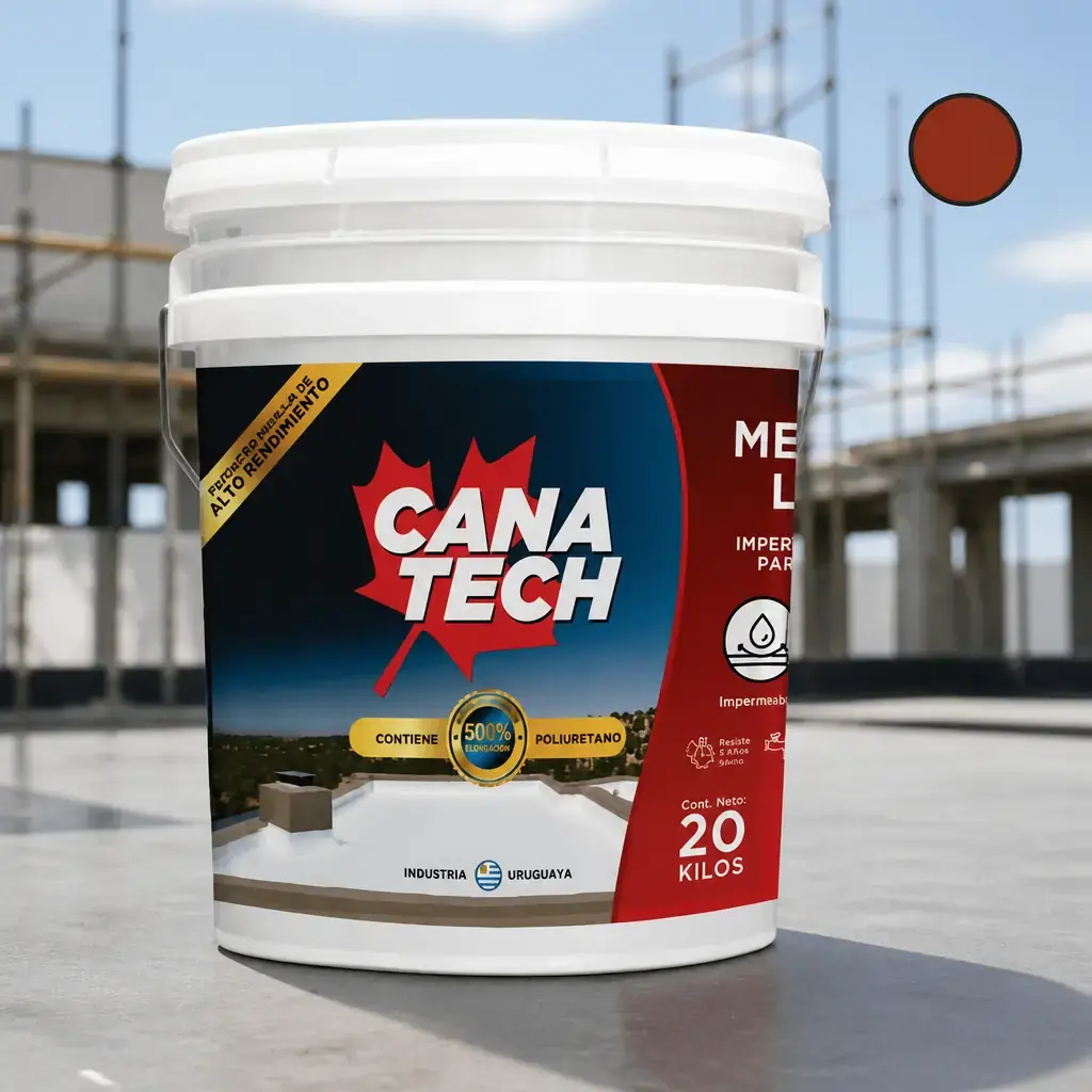 Membrana Liquida Canatech Tejas fibrado 4kg x Un.