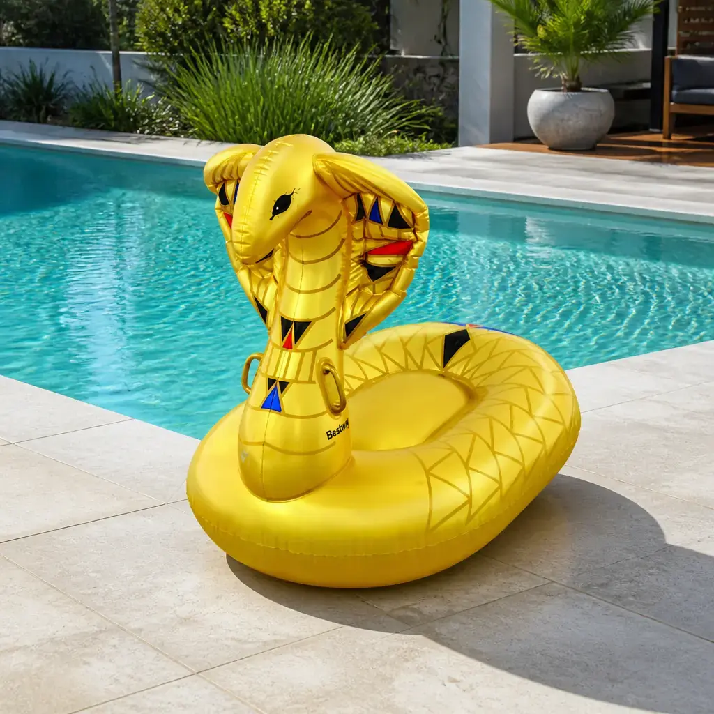 Flotador inflable Cobra Dorada 1.80mx1.46m. Bestway