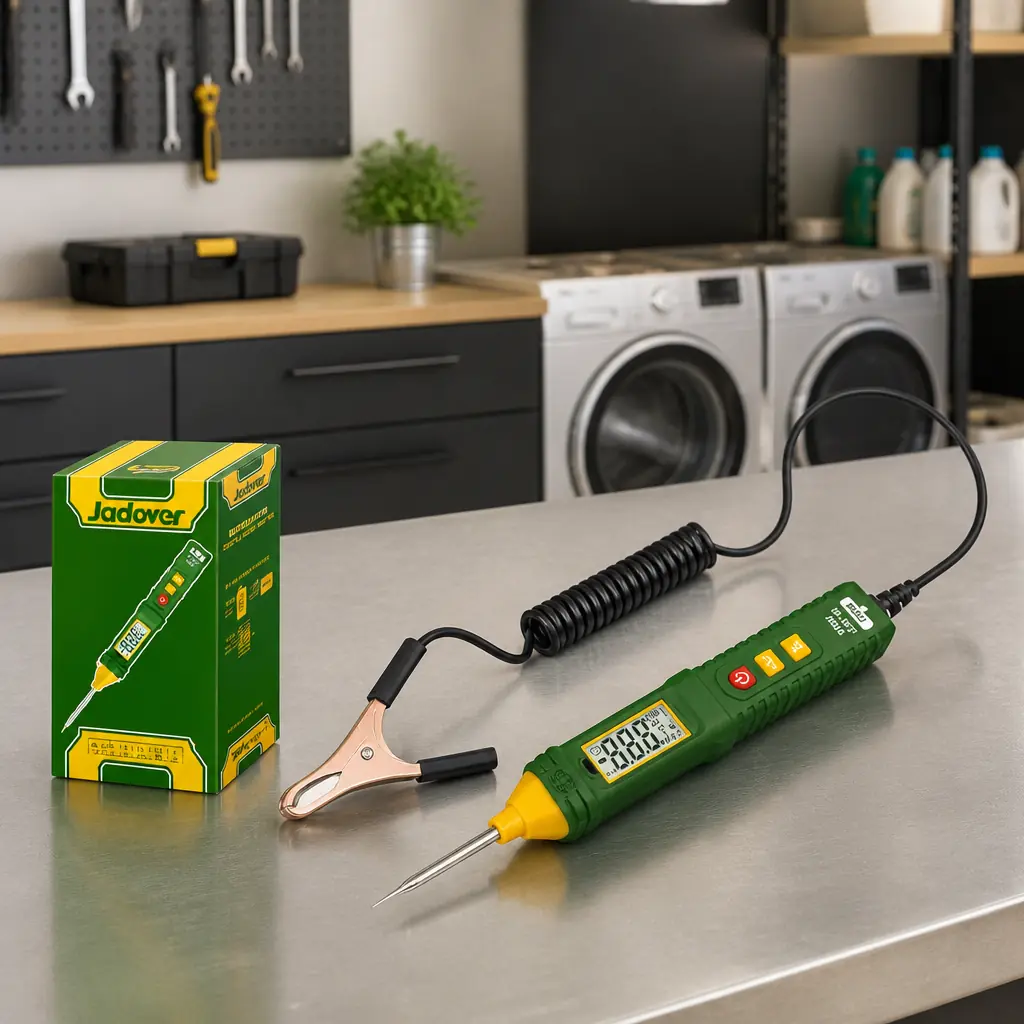 Lapiz tester automotriz DC 1-100V con pinza a tierra. blister Jadever