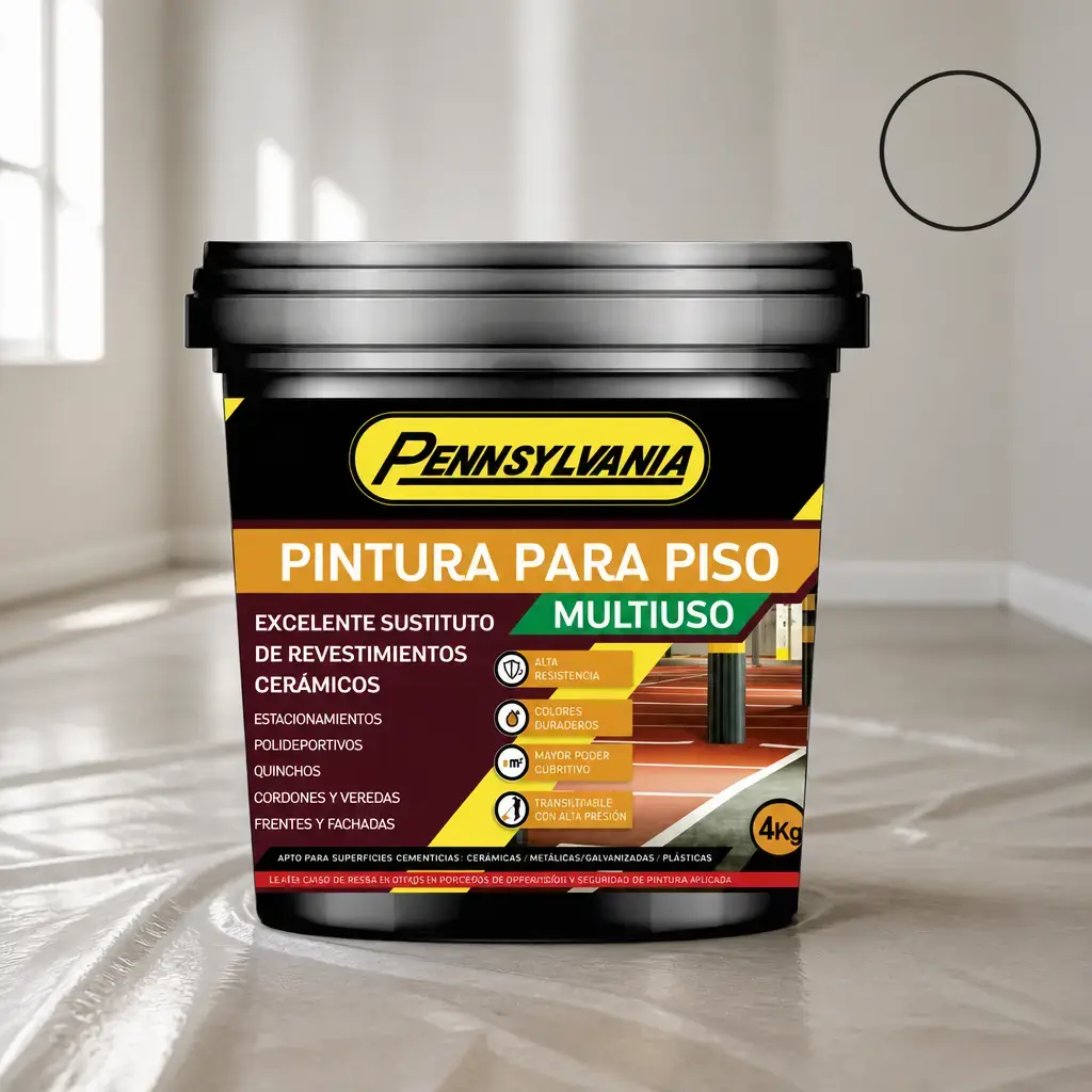 Pintura Multiuso y para piso blanco 1kg x Un.