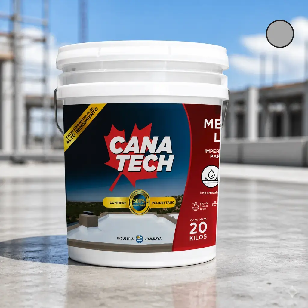 Membrana Liquida Canatech Gris fibrado 20kg x Un.