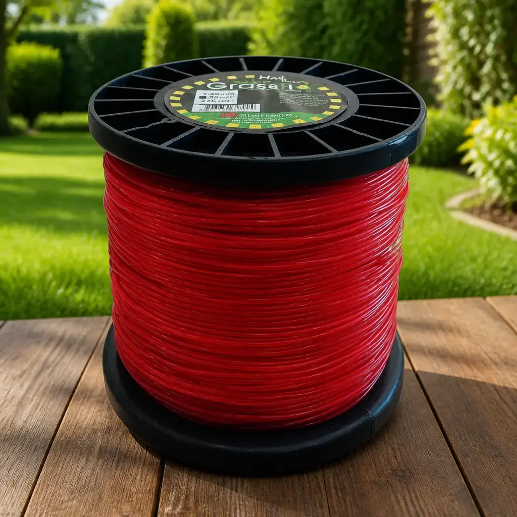 Hilo bordeador Rojo Grassfio redondo (2.40mm x 388m) Carrete x 2Kg.