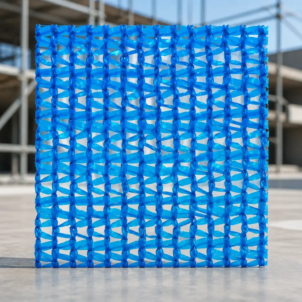 Malla media sombra decor. Azul 2x100m