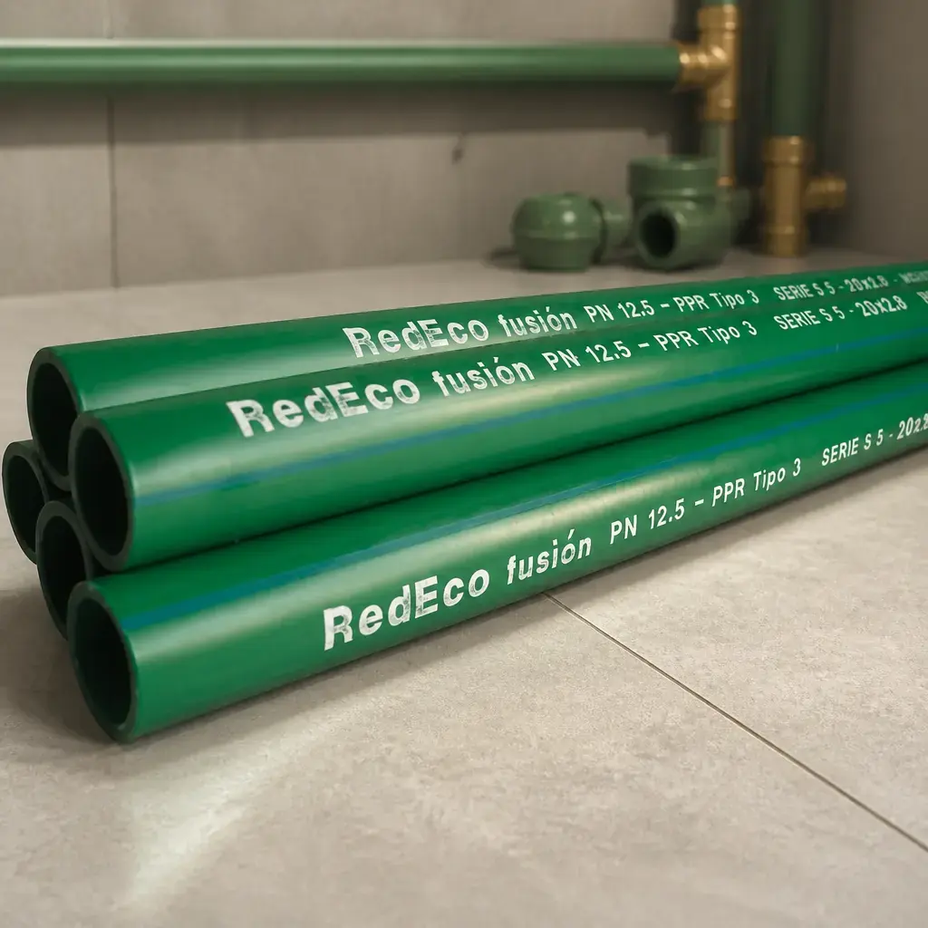 Desc - Tubo fusion 1.25Mpa (PN 12.5) x 4 m de 63mm RedEco x Un.