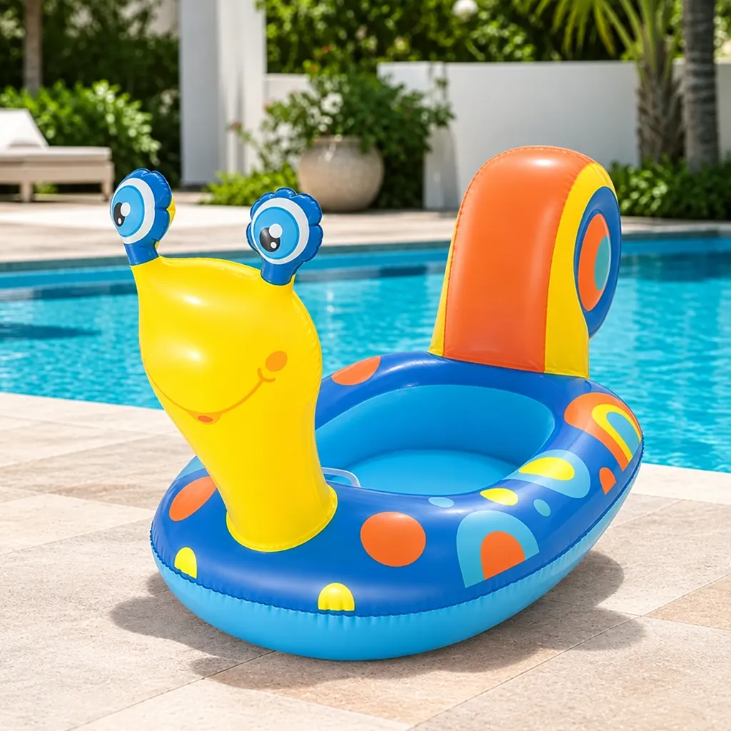 Desc - Botecito inflable diseño caracol. Bestway