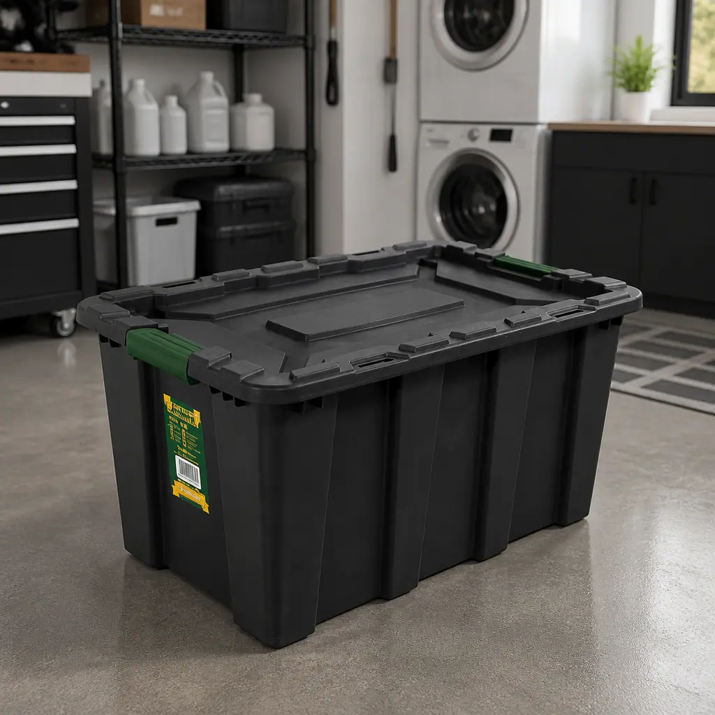 Caja Organizadora Negra 55Lt (59x39x39cm) Jadever Caja